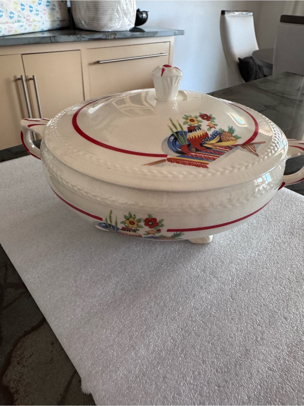 ! Rare ! Homer Laughlin Mexicana / Hacienda Lidded Serving Serveware